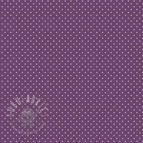 Cotton fabric Petit dots purple