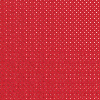 Cotton fabric Petit dots red