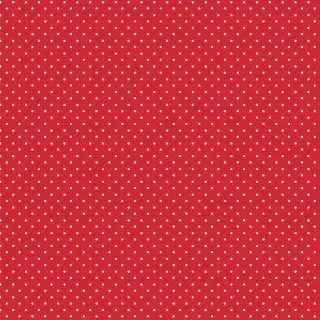 Cotton fabric Petit dots red