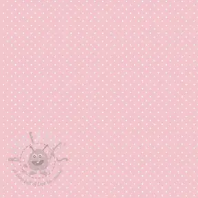 Cotton fabric Petit dots rose