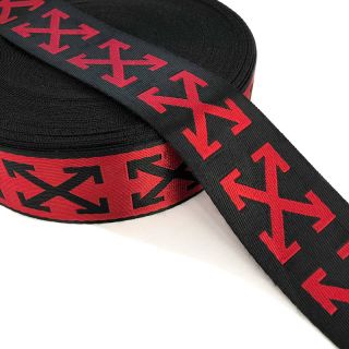 Webbing 3,5 cm Cross red