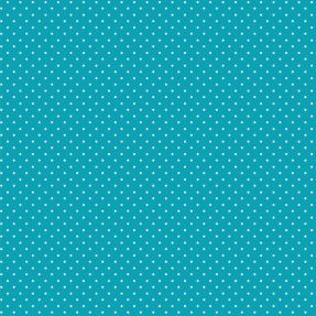 Cotton fabric Petit dots turqouise