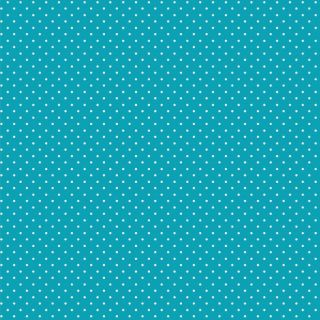 Cotton fabric Petit dots turqouise