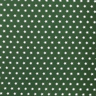 Cotton fabric Petit stars dark green