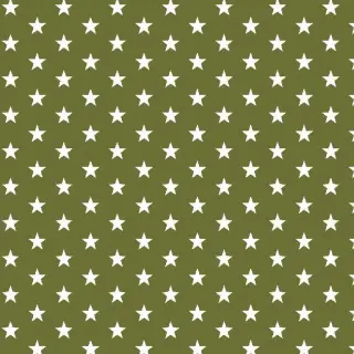Cotton fabric Petit stars green