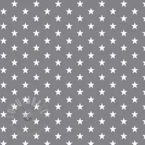 Cotton fabric Petit stars grey