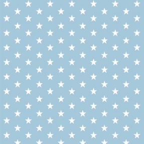 Cotton fabric Petit stars light blue