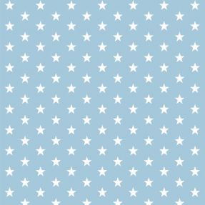 Cotton fabric Petit stars light blue