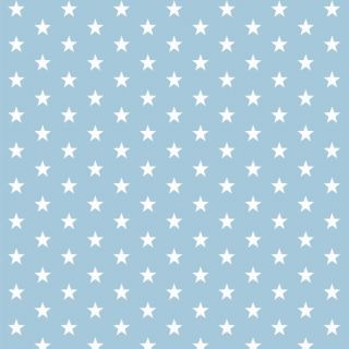 Cotton fabric Petit stars light blue