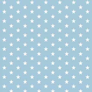 Cotton fabric Petit stars light blue