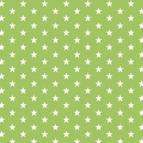 Cotton fabric Petit stars lime