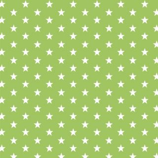 Cotton fabric Petit stars lime