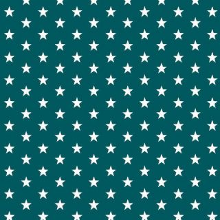 Cotton fabric Petit stars petrol