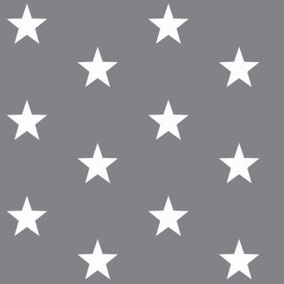 Cotton fabric Stars grey