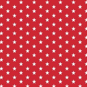 Cotton fabric Petit stars red