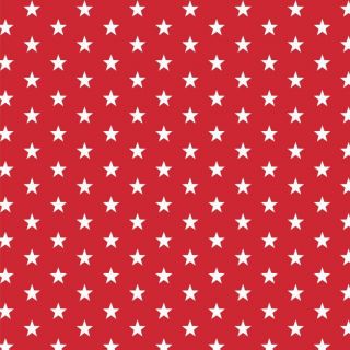 Cotton fabric Petit stars red