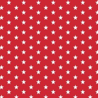 Cotton fabric Petit stars red