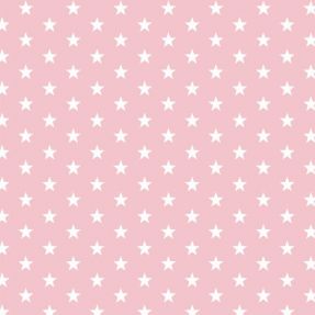 Cotton fabric Petit stars rose