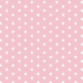 Cotton fabric Petit stars rose