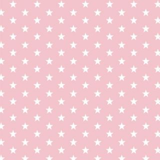 Cotton fabric Petit stars rose