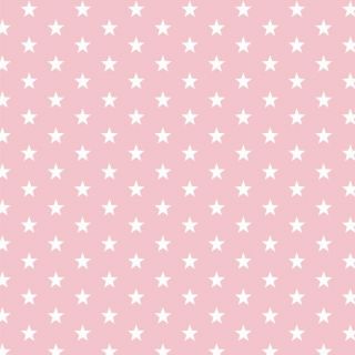 Cotton fabric Petit stars rose