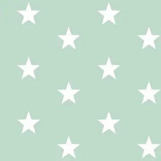 Cotton fabric Stars mint