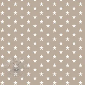 Cotton fabric Petit stars sand