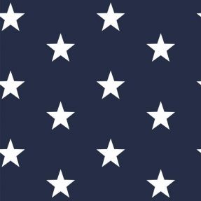 Cotton fabric Stars navy