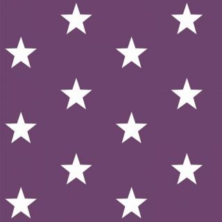 Cotton fabric Stars purple