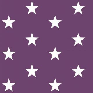 Cotton fabric Stars purple