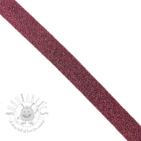 Bias binding LUREX dark pink