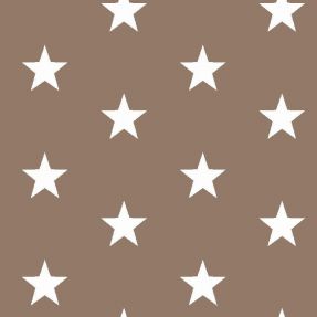 Cotton fabric Stars taupe