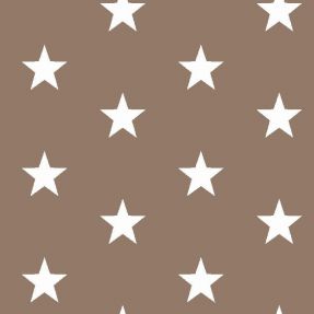 Cotton fabric Stars taupe