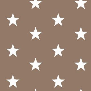 Cotton fabric Stars taupe