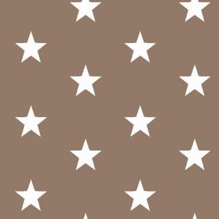 Cotton fabric Stars taupe