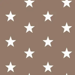 Cotton fabric Stars taupe