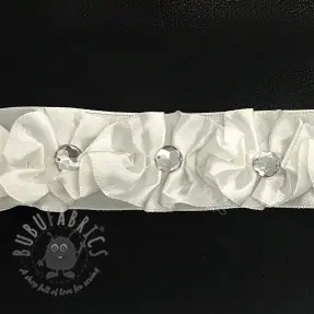 Satin ribbons Crystal cream