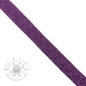 Bias binding LUREX purple