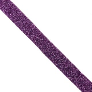 Bias binding LUREX purple
