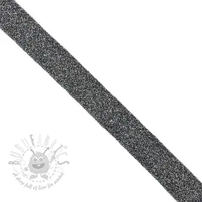 Bias binding LUREX silver