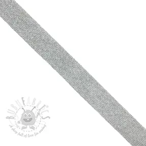 Bias binding LUREX white