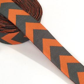 Ribbons Chevron orange