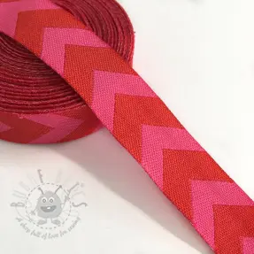 Ribbons Chevron red