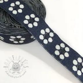 Ribbons Jeans flowers dark blue