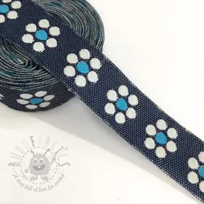 Ribbons Jeans flowers turqoise