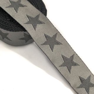 Ribbons Stars light grey/dark grey