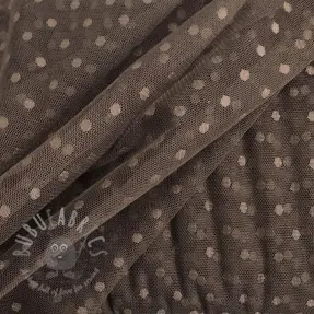 Tulle netting SPOT dark taupe
