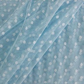 Tulle netting SPOT light blue