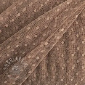 Tulle netting SPOT light taupe