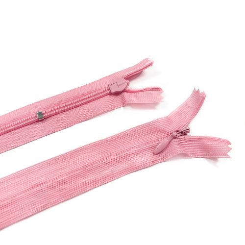 Blind Zippers hidden indivisible 25 cm Pink